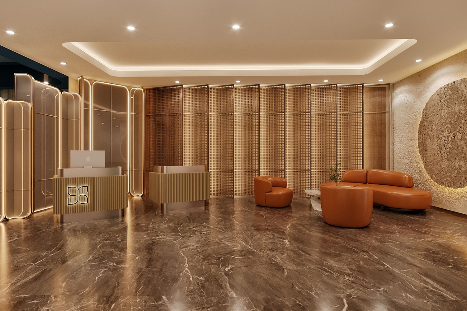 workspace on rent at One International Center