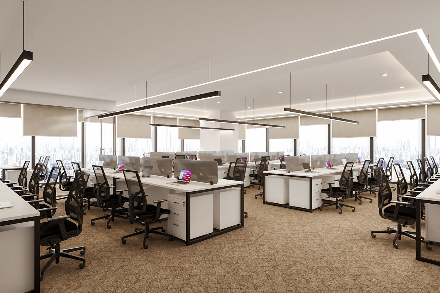 workspace on rent at One International Center